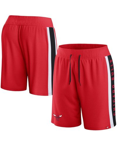 Fanatics Chicago Bulls Referee Iconic Mesh Shorts - Red