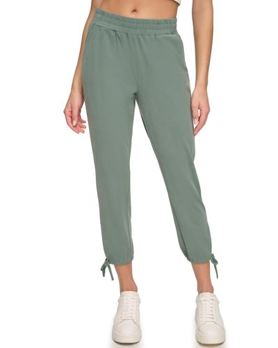 Marc New York Andrew Marc Sport Pull On Sueded Pique Pants - Green