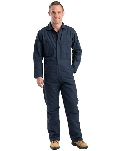 Bernè Big And Tall Heritage Unlined Cotton/poly Blend Twill Coverall - Blue