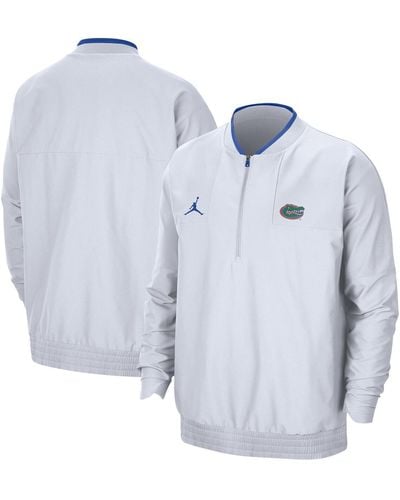 Nike Florida Gators 2021 Coach Half-zip Jacket - White