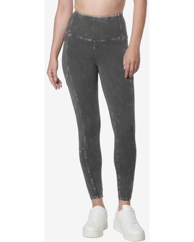 Marc New York Andrew Marc Sport High Rise Full Length Mineral Washed leggings Pants - Gray