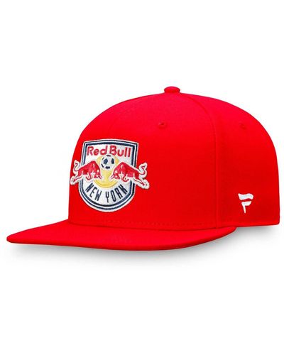 Fanatics New York Bulls Emblem Snapback Hat - Red