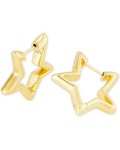 Kendra Scott 14k -plated Small Star huggie Hoop Earrings - Metallic