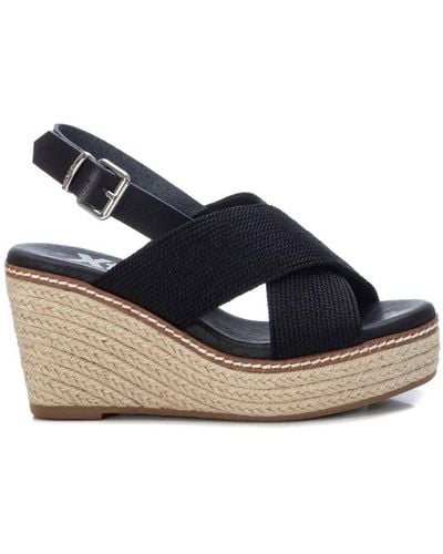 Xti Jute Wedge Sandals By - Blue