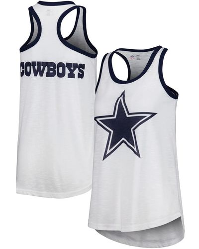 G-III 4Her by Carl Banks Dallas Cowboys Tater Tank Top - White