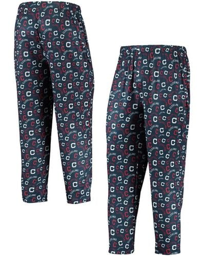 FOCO Cleveland Indians Cooperstown Collection Repeat Pajama Pants - Blue