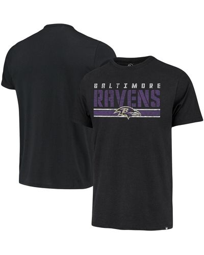 '47 Baltimore Ravens Team Stripe T-shirt - Black