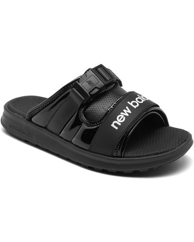 New Balance 330 Puffy Slide Sandals From Finish Line - Black