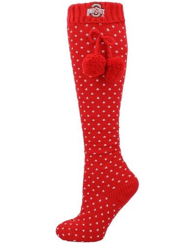 ZooZatZ Ohio State Buckeyes Knee High Socks - Red