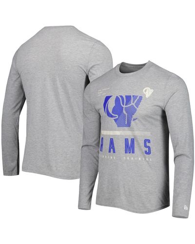 KTZ Los Angeles Rams Combine Authentic Red Zone Long Sleeve T-shirt - Blue