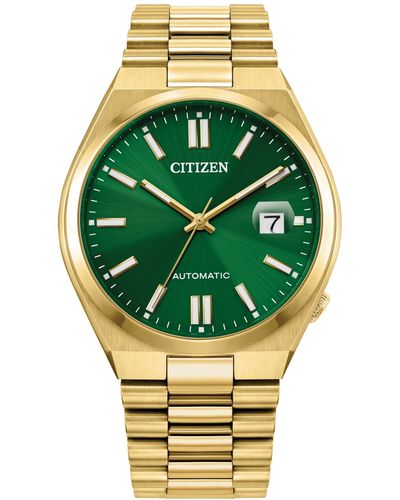 Citizen Automatic Tsuyosa Stainless Steel Bracelet Watch 40mm - Green
