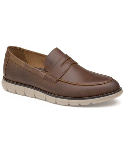 Johnston & Murphy Holden Penny Loafers - Brown