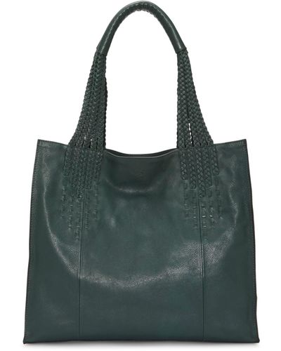 Lucky Brand Mina Leather Tote Handbag - Green