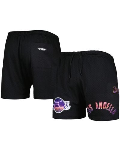 Pro Standard Los Angeles Lakers City Scape Mesh Shorts - Black