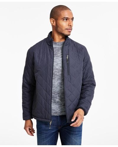 Hawke & Co. Diamond Quilted Jacket - Gray