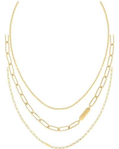 Calvin Klein Stainless Steel Chain Necklace Gift Set - Metallic
