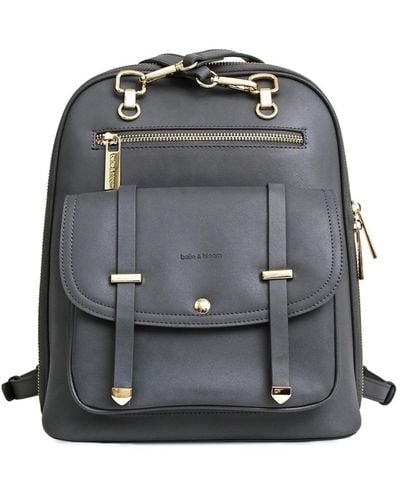 Belle & Bloom 5th Ave Leather Backpack - Gray