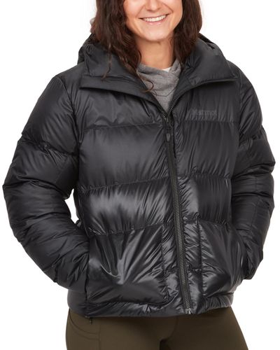 Marmot Guides Hooded Down Puffer Coat - Black
