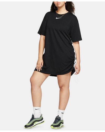 Nike Plus Size Logo T-shirt Dress - Black