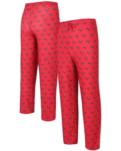 Concepts Sport Tampa Bay Buccaneers Gauge Allover Print Knit Pants - Red