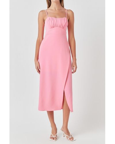 Endless Rose Corset Bust Maxi Dress - Pink