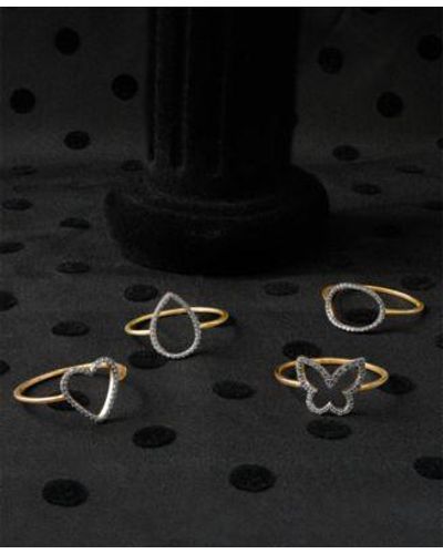 Wrapped in Love Diamond Ring Collection In 10k Gold Created For Macys - Black