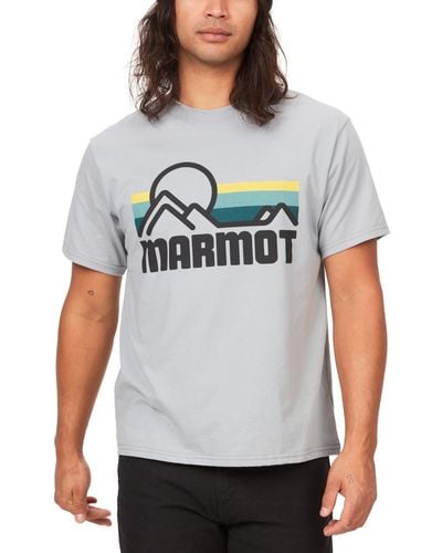 Marmot Coastal Logo Graphic Short-sleeve T-shirt - Gray