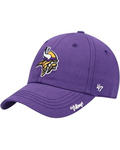 '47 Minnesota Vikings Miata Clean Up Primary Adjustable Hat - Purple