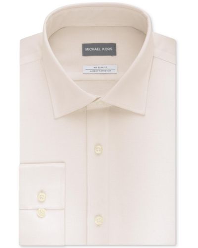 Michael Kors Slim Fit Airsoft Performance Non-iron Dress Shirt - Multicolor