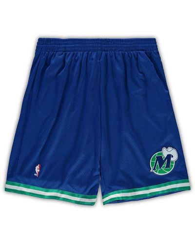 Men's Mitchell & Ness Royal/Red La Clippers Hardwood Classics 2000 Split Swingman Shorts