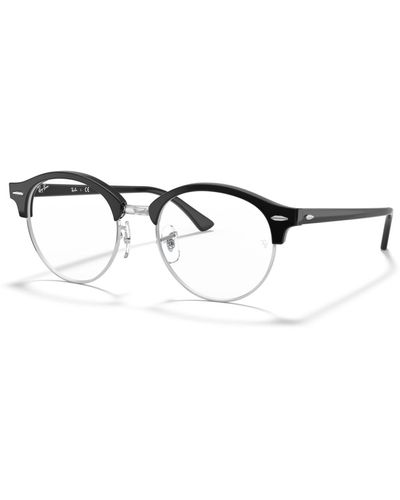 Ray-Ban Clubround Optics Eyeglasses - White