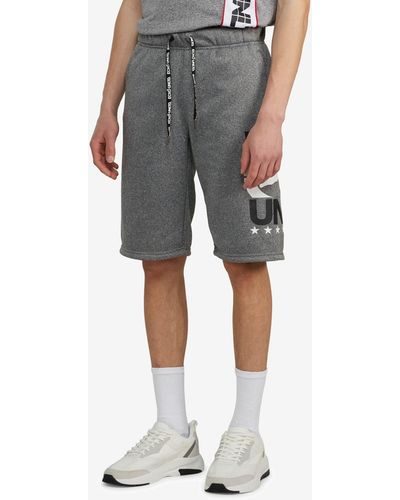 Ecko' Unltd Big And Tall In The Middle Fleece Shorts - Gray
