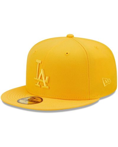 KTZ Los Angeles Dodgers Tonal 59fifty Fitted Hat - Yellow