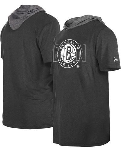 KTZ Brooklyn Nets Active Hoodie T-shirt - Black