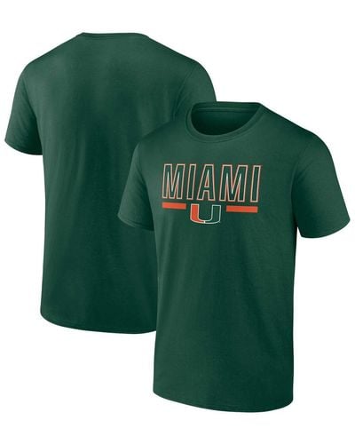 Profile Miami Hurricanes Big And Tall Team T-shirt - Green
