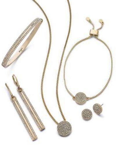 DKNY Crystal Pave Jewelry Collection - Metallic