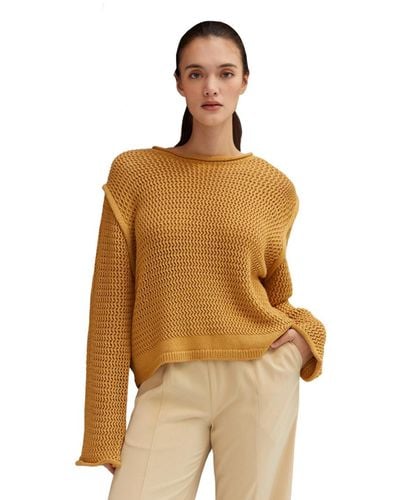 Crescent Salma Cotton Weave Pullover - Natural