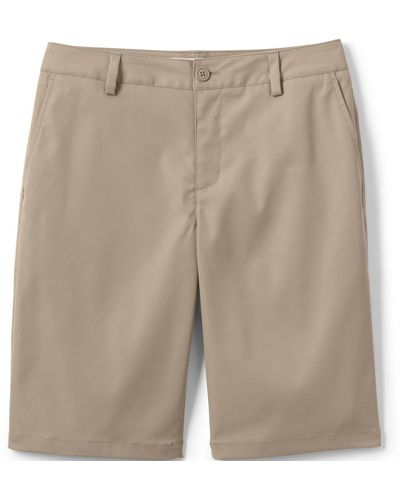 Lands' End School Uniform Active Chino Shorts - Natural