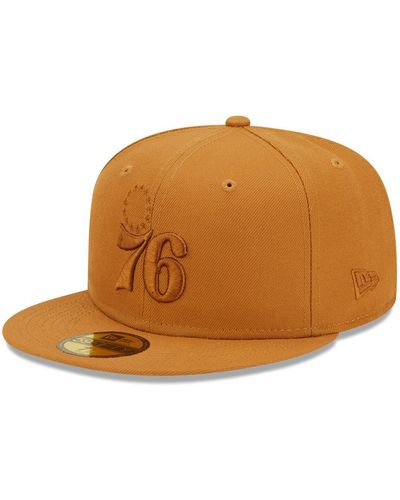 KTZ Philadelphia 76ers Color Pack 59fifty Fitted Hat - Brown