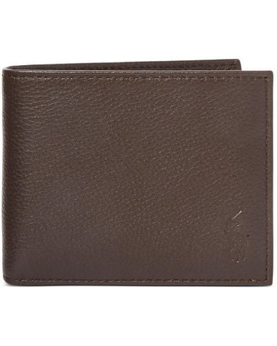 Polo Ralph Lauren Pebbled Leather Passcase - Brown