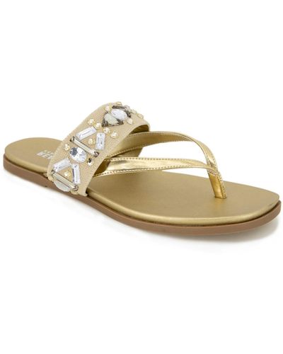 Kenneth Cole Winni Flat Sandals - White