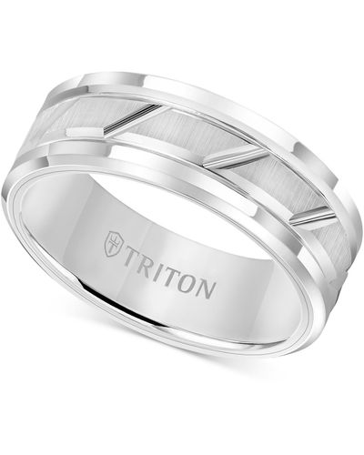 Triton White Carbide Ring - Metallic