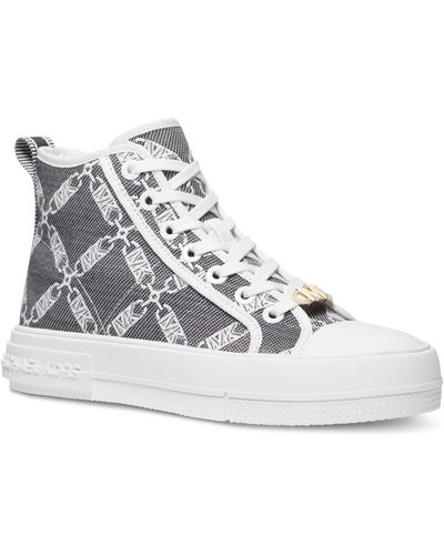 Michael Kors Michael Evy High Top Sneakers - Gray