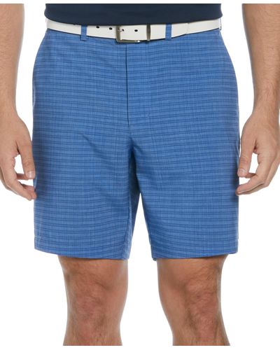 PGA TOUR Striped 8" Golf Shorts - Blue