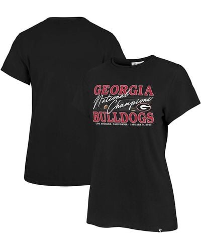 '47 Georgia Bulldogs College Football Playoff 2022 National Champions Frankie T-shirt - Black