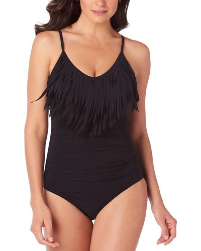 Magicsuit Blaire Fringed Underwire One-piece Swimsuit - Black