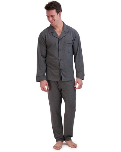 Hanes Cotton Modal Knit Pajama - Gray