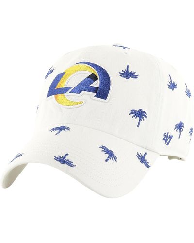 '47 And Los Angeles Rams Confetti Clean Up Adjustable Hat - White
