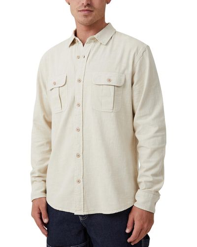 Cotton On Greenpoint Long Sleeve Shirt - Gray