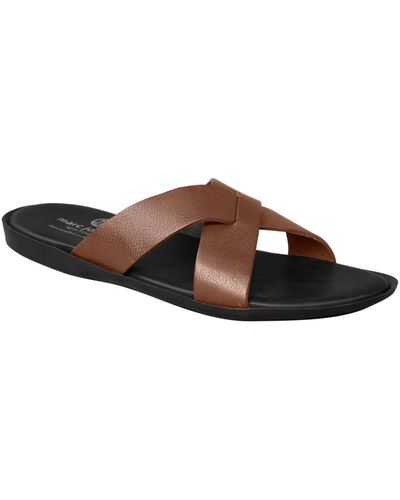 Brown Marc Joseph New York Sandals, slides and flip flops for Men | Lyst